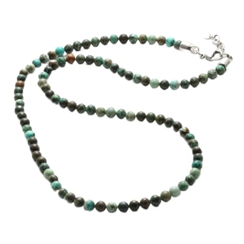 CHCWR Halskette für Frauen Männer natürlicher Tiger Augenstein 6mm Perlen Halskette Frauenhalskette Kette auf den Halsheißketten Länge 60 cm von CHCWR
