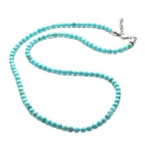 CHCWR Halskette für Frauen Männer natürlicher Tiger Augenstein 6mm Perlen Halskette Frauenhalskette Kette auf den Halsheißketten Länge 60 cm von CHCWR