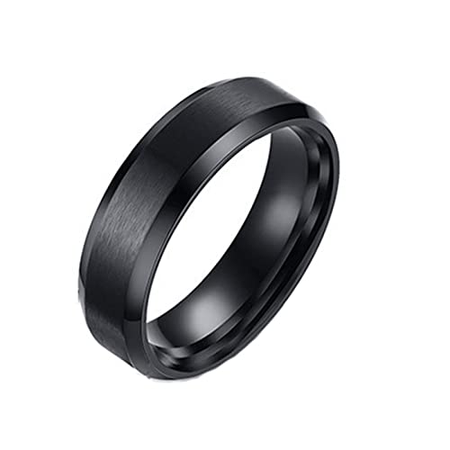 CHCWR Männer Punkringe Edelstahl, Ring für Frauen gravierte Größe 5-13 8 mm Feste Farbe und matt fertig poliert CHCWR Männer Punkringe Edelstahl, Ring für Frauen gravierte Größe 5-13 8 mm Feste Farbe und matt fertig poliert von CHCWR