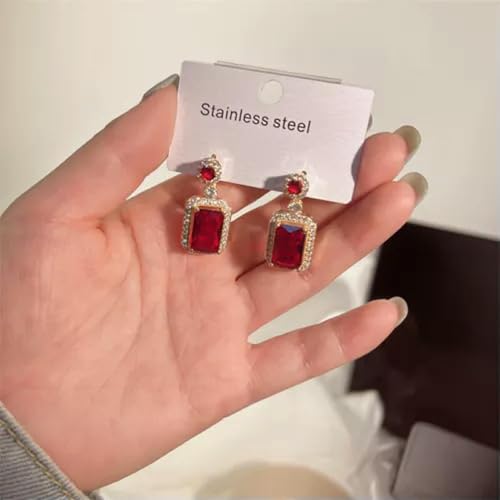 CHCWR Mode 18K Gold plattiert Kristallohrringe Halskette Frauen Anhänger Hochzeit Schmuck- 6 von CHCWR