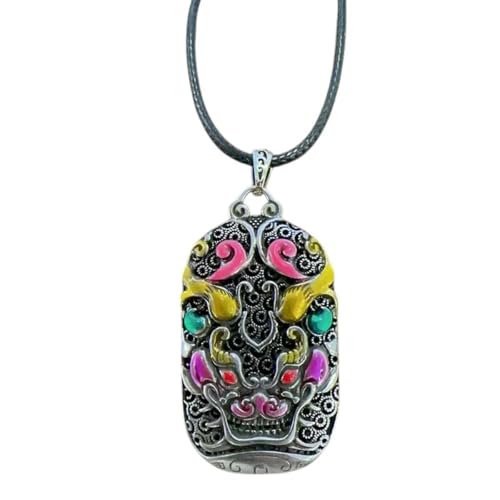 CHCWR NEU 2025 UNISEX PERSONALISIERTER FORMENDE EMAMEL -Anhänger für Frauen Juwely Lucky Ethnic Style Wealth Beast Halskette Männliche Geschenkmodetrendy -Accessoires kreativ für Frauen und Männer von CHCWR