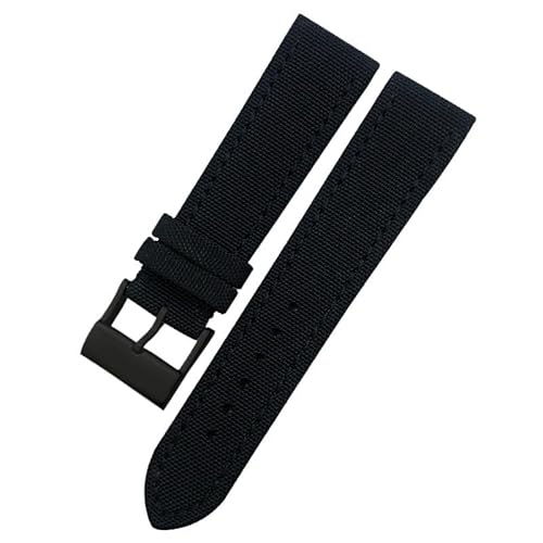 CHCWR NEU 22 mm hoher Dichte Nylon Stoff Uhren Band für avenger weiße grüne Leinwand Leder -Bottom -Gurt -Schnalle von CHCWR