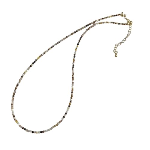 CHCWR Neue 2025 Statement 2mm mehrfarbige runde Naturalschalen -Halsketten für Frauen Strang Perlen Halskette von CHCWR