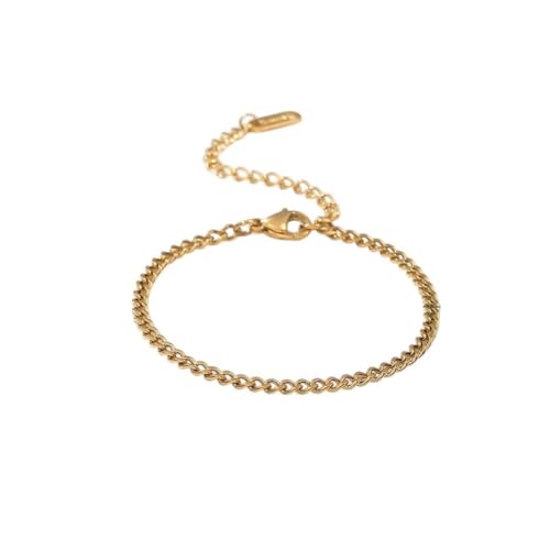 CHCWR Neues 2025 Unisex Goldfarbe Geometrie -Armband für ihren Edelstahl -Minimalismus -Linie Punk Vielseitige Schmuckparty Geschenk Mode Trendy Accessoires kreativ für Frauen und Männer von CHCWR