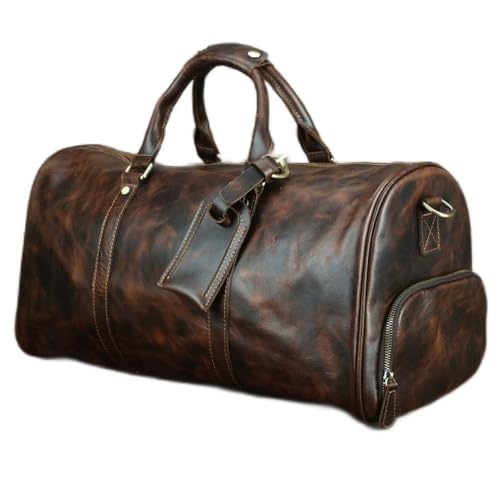 CHCWR Reisetasche Großkapazität Handtasche Herren Geschäfts Reise Gepäckbeutel Retro Diagonal Large Bag CHCWR Reisetasche Großkapazität Handtasche Herren Geschäfts Reise Gepäckbeutel Retro Diagonal Large Bag von CHCWR