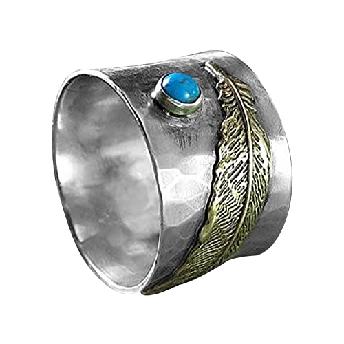 CHCWR Schmuckringe für Frauen Ring Mode Eingelegtes Diamantring -Persönlichkeit Frauen Ring Schmuck Verlobungsring Jubiläum Hochzeitsversprechen von CHCWR