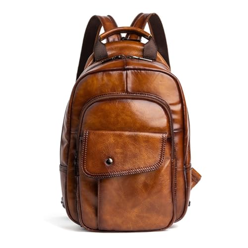 CHCWR Umhängetaschen Männer reisen multifunktionale Mehrkompartiment mit großer Kapazität weicher Leder-Chest-Beutel Männer von CHCWR