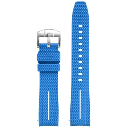 CHCWR Universelle 20mm Uhrengurt Männer Frauen Gummi Schnellveröffentlichung Watch Band gebogene Ende Watchbänder von CHCWR