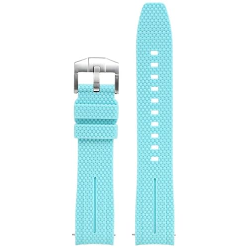 CHCWR Universelle 20mm Uhrengurt Männer Frauen Gummi Schnellveröffentlichung Watch Band gebogene Ende Watchbänder von CHCWR