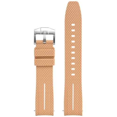 CHCWR Universelle 20mm Uhrengurt Männer Frauen Gummi Schnellveröffentlichung Watch Band gebogene Ende Watchbänder von CHCWR