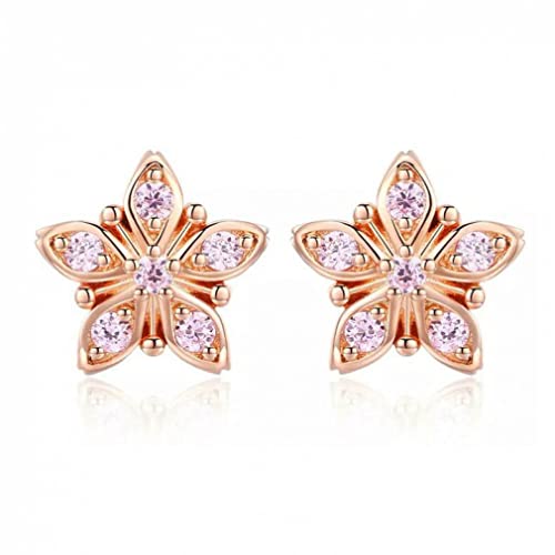 Cherry Pink Blume Exquisite Gestüt Ohrringe für Frauen Hochzeit Schmuck Schmuck Cherry Pink Blume Exquisite Gestüt Ohrringe für Frauen Hochzeit Schmuck Schmuck von CHCWR