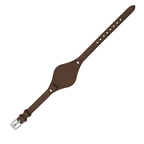 Echte Leder -Uhrenbandbänder für fossile ES3077 ES2830 ES3262 ES3060 Stylische Frauen Uhr Watch -Träger kleines Armband (Farbe: Rot, Größe: 8mm Goldverschluss) von CHCWR