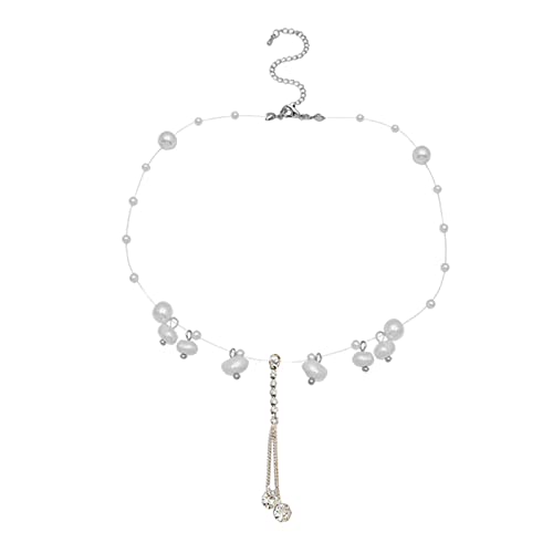 Mode Crystal Weihnachten Weihnachten Frauen Snowflake Choker Anhänger Halskette Schmuck Halsketten und Anhänger Halskettenketten für Frauen (, eine Größe) von CHCWR