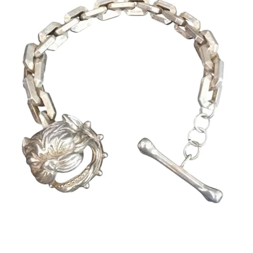 NEU 2025 Maichuang/Tibetan Silber Eingelegtes Ward Off Evil Lion Bracelet Fashion Bangles Persönlichkeit Schmuck exquisite Männer Frauen Paar Dekoration Schmuck Gedenkfabrik Bester für Geschenk von CHCWR