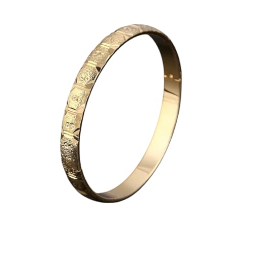 NEU 2025 UNISEX 8mm 4PCS Armreifen Schmuck Duabi Äthiopische Goldarmämpfer & Armbänder Dekoration Luxus für Sie Accessoires Trendy Creative für Frauen und Männer von CHCWR