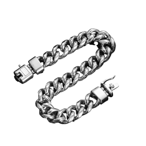 NEU 2025 UNISEX BURB LINK Kette Männer Armband Buddha Schnalle Armband Antike Silber Farbarmbänder Punkschmuck Geschenke Dekoration Luxus mit Ihnen Accessoires Trendy Best für Geschenk für Frauen und von CHCWR