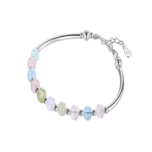 NEU 2026 925 Sterling Silber Bunte Perlen Crystal Charms Bracelet Fashion Luxury Armreif Kette für Frauen Party Dekoration Schmuck mit Ihnen Accessoires Trendy Bestes Geschenk von CHCWR