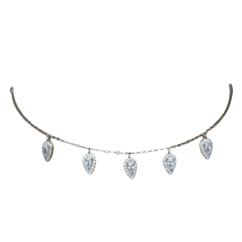 NEU 2026 Luxus 925 Sterling Silber Hochzeit Geschenk Sparking Tear Drop Charm Mody Frauen süß ihr CZ Halskette Dekoration Schmuck mit für Sie Accessoires Trendy Creative Beste von CHCWR
