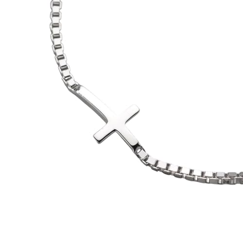 NEU 2026 UNISEX 925 Solid Sterling Silber Womens Luxury Cross Armband für Frauen Männer Daugher Geburtstag Fine S925 Schmuck Set Dekoration mit Ihnen Accessoires Trendy für Frauen und Männer von CHCWR