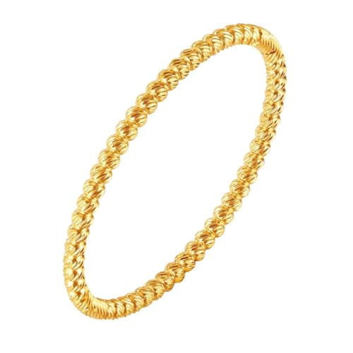 NEU 2026 Unisex Fashion Persönlichkeit Edelstahl runde Perlen Handmangels Handelsmanschette Armband für Frauen ihre Erkenntnisse Golden Schmuck Trendy Accessoires kreatives Geschenk für Frauen und von CHCWR
