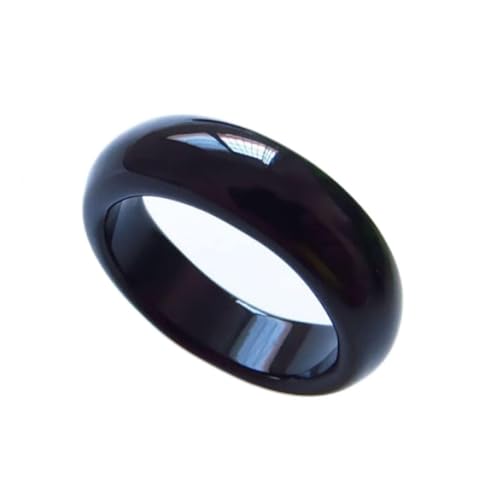 Natural Green Chalcedon Achat Jade Ring Chinesische Jadeit Amulett Mode Charme Schmuck handgeschnitzte Handwerk Geschenke Frauen Männer (Edelsteinfarbe: Rosa, Ringgröße: Innendurchmesser18mm) von CHCWR