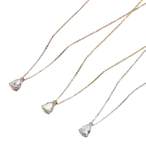 Neue 2026 Unisex 925 Sterling Silber Anhänger Halskette mit Zirkonia Elegant Frauen Halskette Juwelier Geburtstag Geschenk Collierfemme Dekoration Luxus Sie Accessoires Trendy Beste für Frauen und von CHCWR