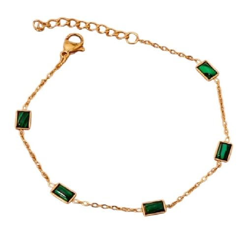 Neue Malachite Kette Armband für Damen mit Smaragd 18K Gold Stated Pullover Neue Malachite Kette Armband für Damen mit Smaragd 18K Gold Stated Pullover von CHCWR