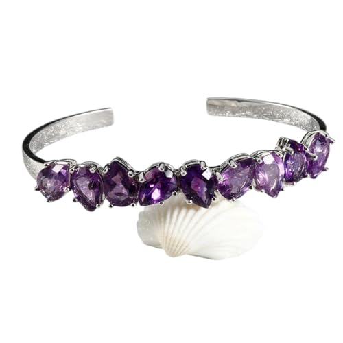Neues 2026 Sterling Silber 925 Armreif für Frauen Feines Schmuck Armband Purple Wasserdrop Birnen Amethyst Hochzeit Valentinstag Geschenke Verstellbarer Dekoration Luxus Trendy Beste Neues 2026 Sterling Silber 925 Armreif für Frauen Feines Schmuck Armband Purple Wasserdrop Birnen Amethyst Hochzeit Valentinstag Geschenke Verstellbarer Dekoration Luxus Trendy Beste von CHCWR