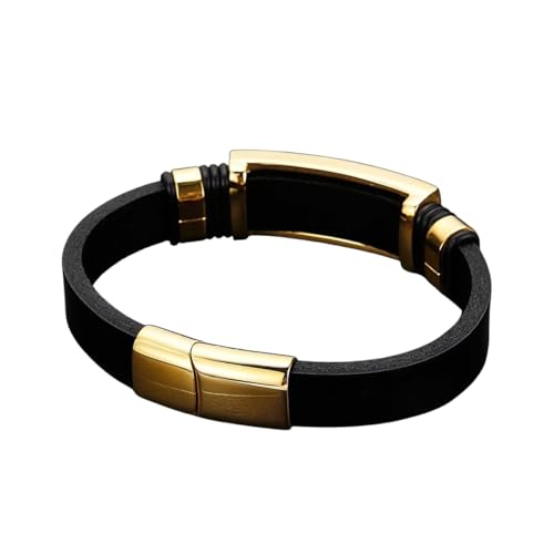 Neues 2026 Unisex Herren Hochlederarmband Golden Punk Style Faith Armbänder Handgelenk Dekoration Schmuck Luxus mit für Sie Accessoires Trendy Kreativ für Frauen und Männer von CHCWR