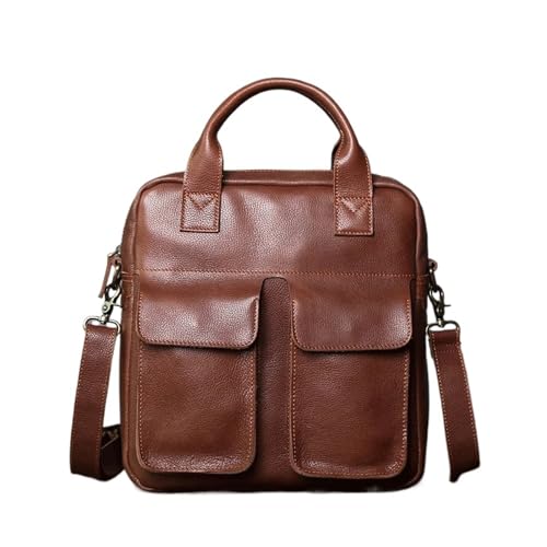 Retro Leder Herrenhandtasche Kuhläden vertikale Schulter -Messenger -Tasche Postman -Aktentasche Computertasche Retro Leder Herrenhandtasche Kuhläden vertikale Schulter -Messenger -Tasche Postman -Aktentasche Computertasche von CHCWR