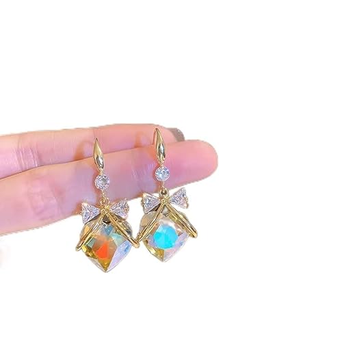 Zirkon eingelegtes Rose Bowknot Liebesohrringe für Frauen Hochzeit Schmuck Geburtstag s von CHCWR