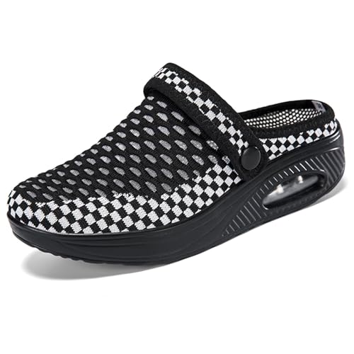 CHDDHX Clogs Pantoletten Damen Sommer Hausschuhe Mesh Atmungsaktiv Pantoffeln Leichte Rutschfest Gartenschuhe Freizeit Strand Sandalen Schwarz Größe 40 CHDDHX Clogs Pantoletten Damen Sommer Hausschuhe Mesh Atmungsaktiv Pantoffeln Leichte Rutschfest Gartenschuhe Freizeit Strand Sandalen Schwarz Größe 40 von CHDDHX