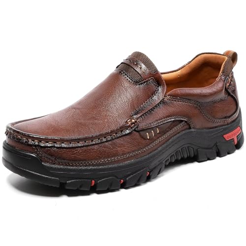 CHDDHX Freizeitschuhe Herren Business Lederschuhe Loafers Leichtgewicht Sneakers Männer Atmungsaktive Walkingschuhe Dunkelbraun Größe 41 CHDDHX Freizeitschuhe Herren Business Lederschuhe Loafers Leichtgewicht Sneakers Männer Atmungsaktive Walkingschuhe Dunkelbraun Größe 41 von CHDDHX