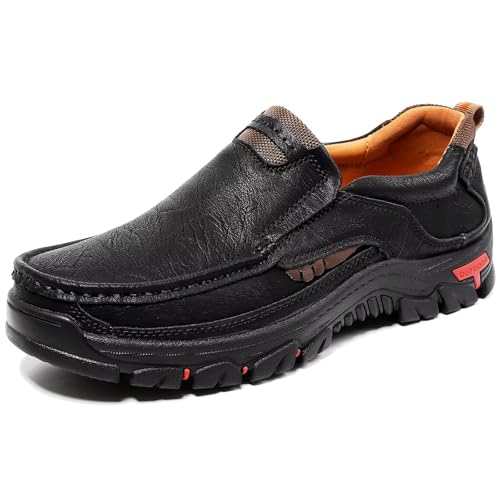 CHDDHX Freizeitschuhe Herren Business Lederschuhe Loafers Leichtgewicht Sneakers Männer Atmungsaktive Walkingschuhe Schwarz Größe 39 CHDDHX Freizeitschuhe Herren Business Lederschuhe Loafers Leichtgewicht Sneakers Männer Atmungsaktive Walkingschuhe Schwarz Größe 39 von CHDDHX