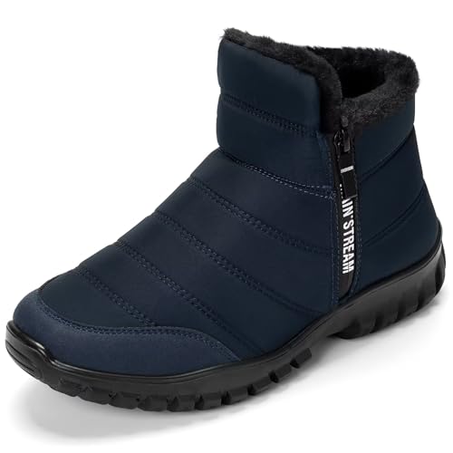 CHDDHX Winterschuhe Herren Gefüttert Winterstiefel Wasserdicht Warm Winter Schneestiefel Kurzschaft Stiefel Rutschfest Kurz Winterboots für Männer, Blau Größe 41 CHDDHX Winterschuhe Herren Gefüttert Winterstiefel Wasserdicht Warm Winter Schneestiefel Kurzschaft Stiefel Rutschfest Kurz Winterboots für Männer, Blau Größe 41 von CHDDHX