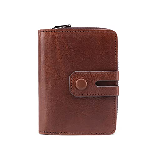 CHDWEY Herren Geldbörse Kurze Kupplung Multifunktions Leder Brieftasche Verlängerung Kartenhalter Coin Handtasche von CHDWEY