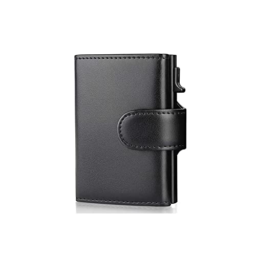 CHDWEY Herren Geldbörse Mode Aluminium Karte Geldbörse Multifunktionale Lock Trifold Intelligente Herren Brieftasche Leder Slim mit Münzfach von CHDWEY