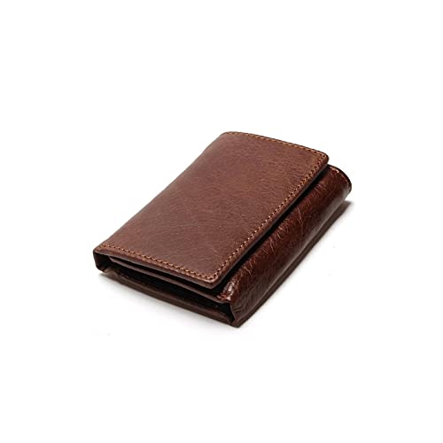 CHDWEY Herren Geldbörse Wallet Antitheft Scanning Leather Hasp Leisure Herren Slim Mini Case Credit Card Trifold Handtaschen von CHDWEY