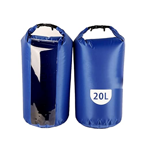 CHDWEY Wanderrucksack 2. 0l / 10l / 2l wasserdichte Tasche Trockentasche for Camping Schwimmen Kajakfahren Rafting Bootfahren wasserdichte Taschen mit transparentem Ansichtsfenster(2,10L) von CHDWEY