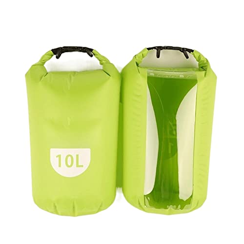 CHDWEY Wanderrucksack 2. 0l / 10l / 2l wasserdichte Tasche Trockentasche for Camping Schwimmen Kajakfahren Rafting Bootfahren wasserdichte Taschen mit transparentem Ansichtsfenster(3,10L) von CHDWEY