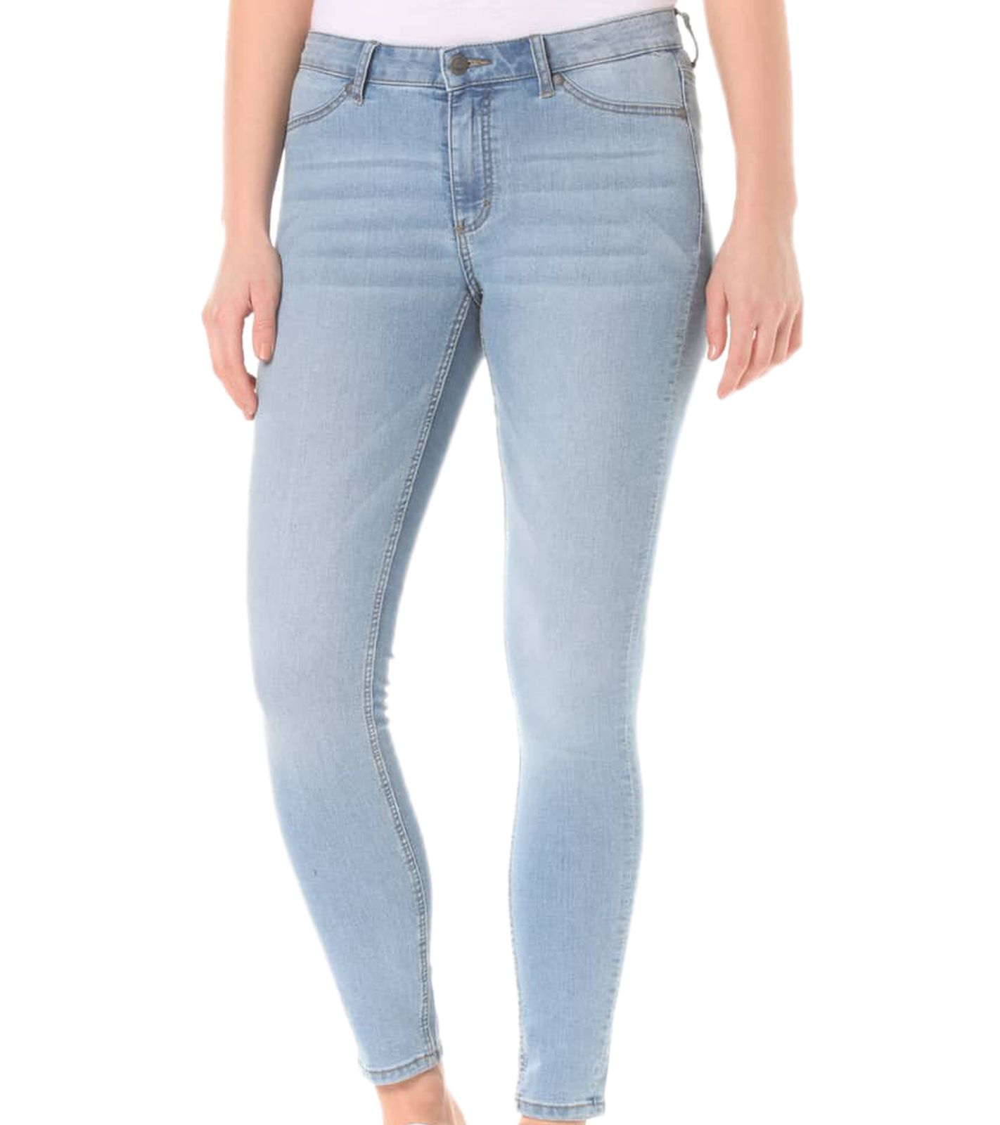 CHEAP MONDAY Damen Skinny-Jeans modische Denim-Hose Mid Rise 027915250014 Blau von CHEAP MONDAY