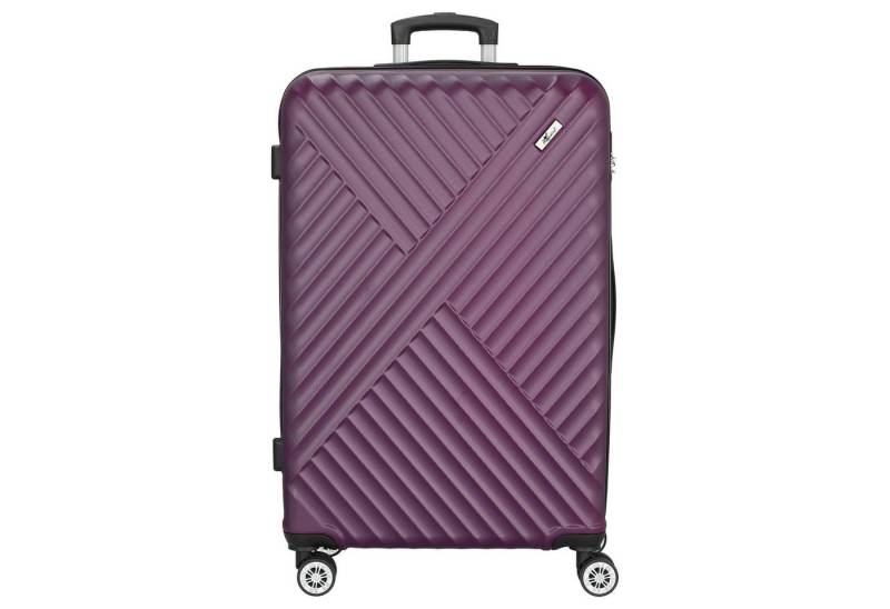 CHECK.IN® Koffer Kingston - 4-Rollen-Trolley 77 cm (lila), 4 Rollen Rollen von CHECK.IN®