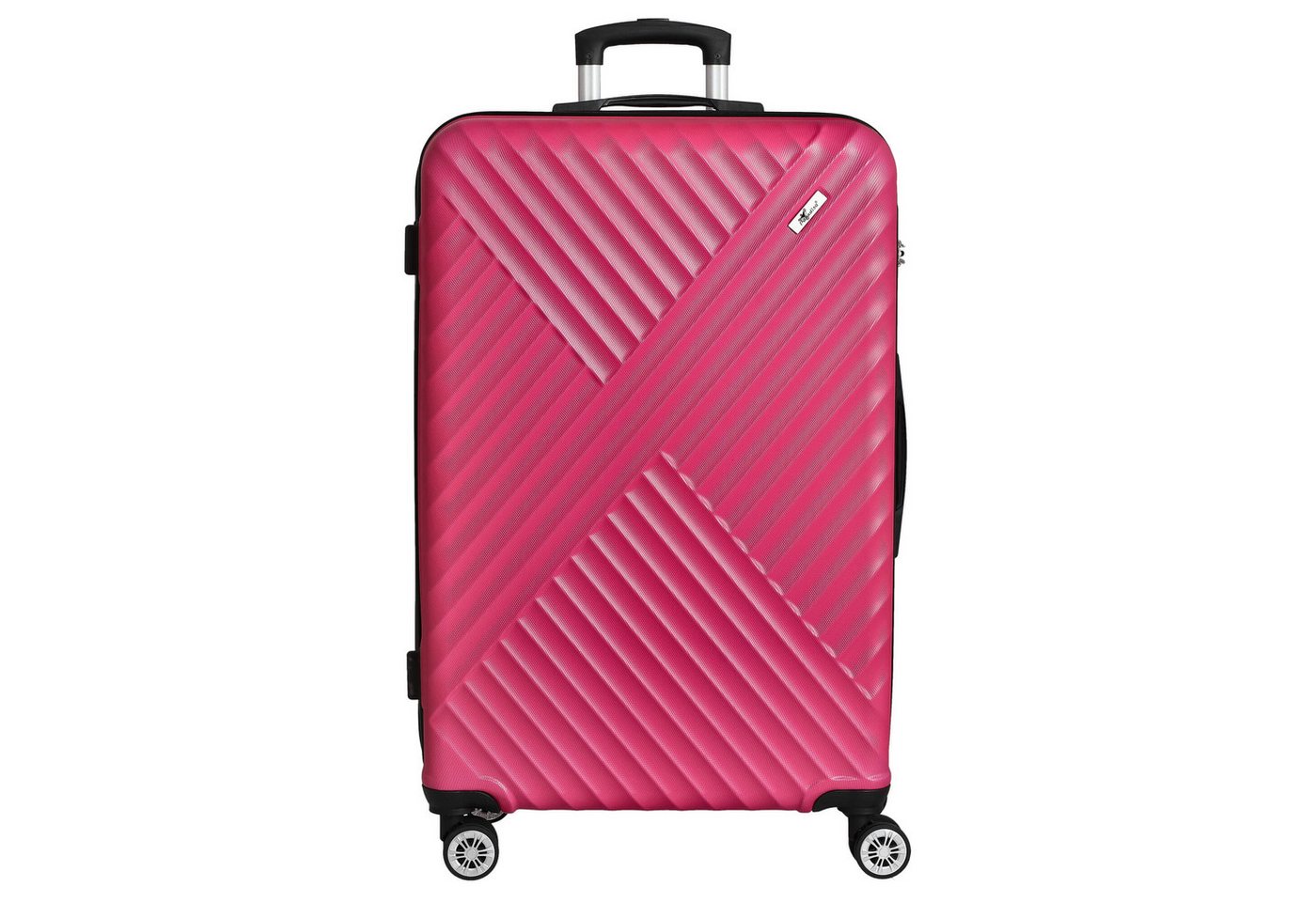 CHECK.IN® Koffer Kingston - 4-Rollen-Trolley 77 cm (pink), 4 Rollen Rollen von CHECK.IN®