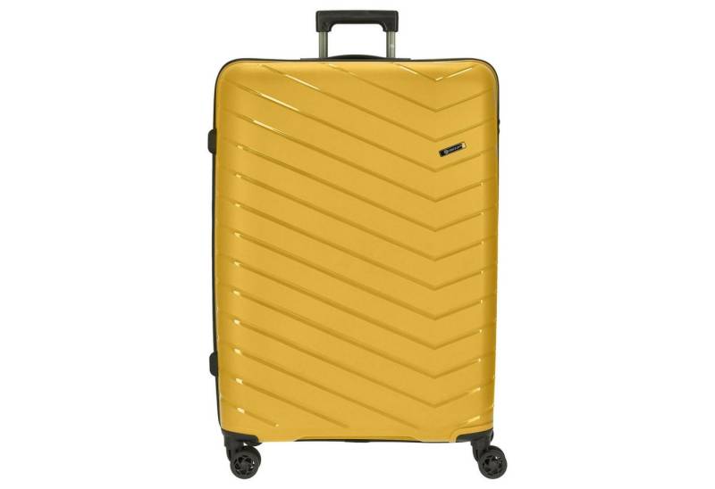 CHECK.IN® Koffer Orlando - 4-Rollen-Trolley 76 cm (gelb), 4 Rollen Rollen von CHECK.IN®