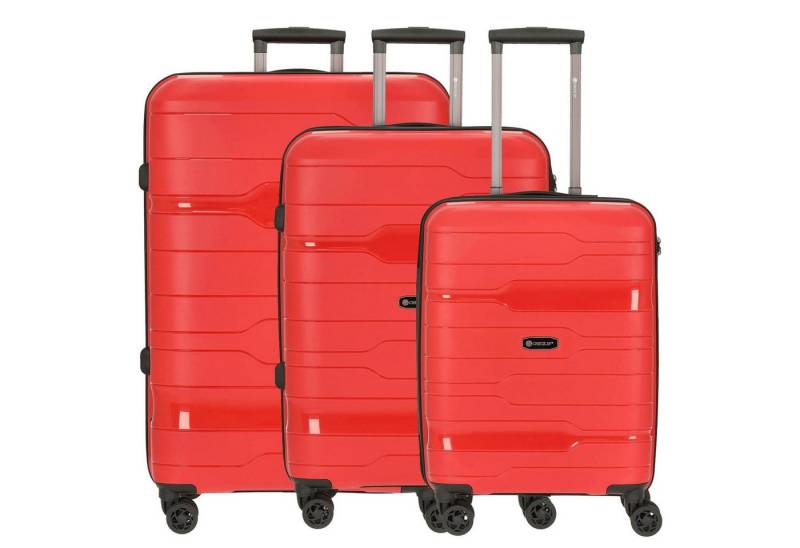 CHECK.IN® Kofferset Memphis Trolley-Set 3tlg. (rot) von CHECK.IN®