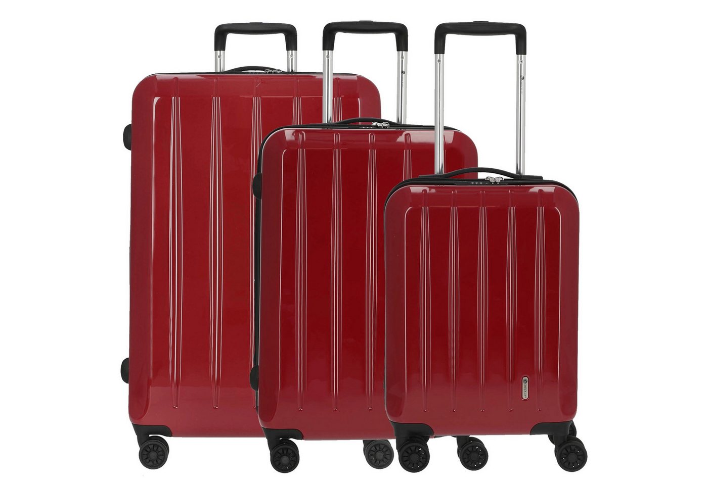 CHECK.IN® Trolley London 2.0 Trolley-Set 3tlg., 4 Rollen von CHECK.IN®