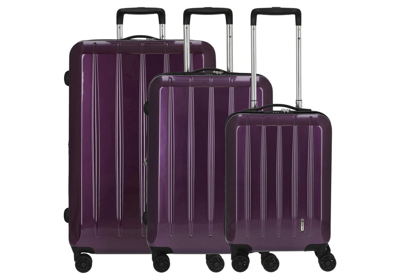 CHECK.IN® Trolley London 2.0 Trolley-Set 3tlg., 4 Rollen von CHECK.IN®