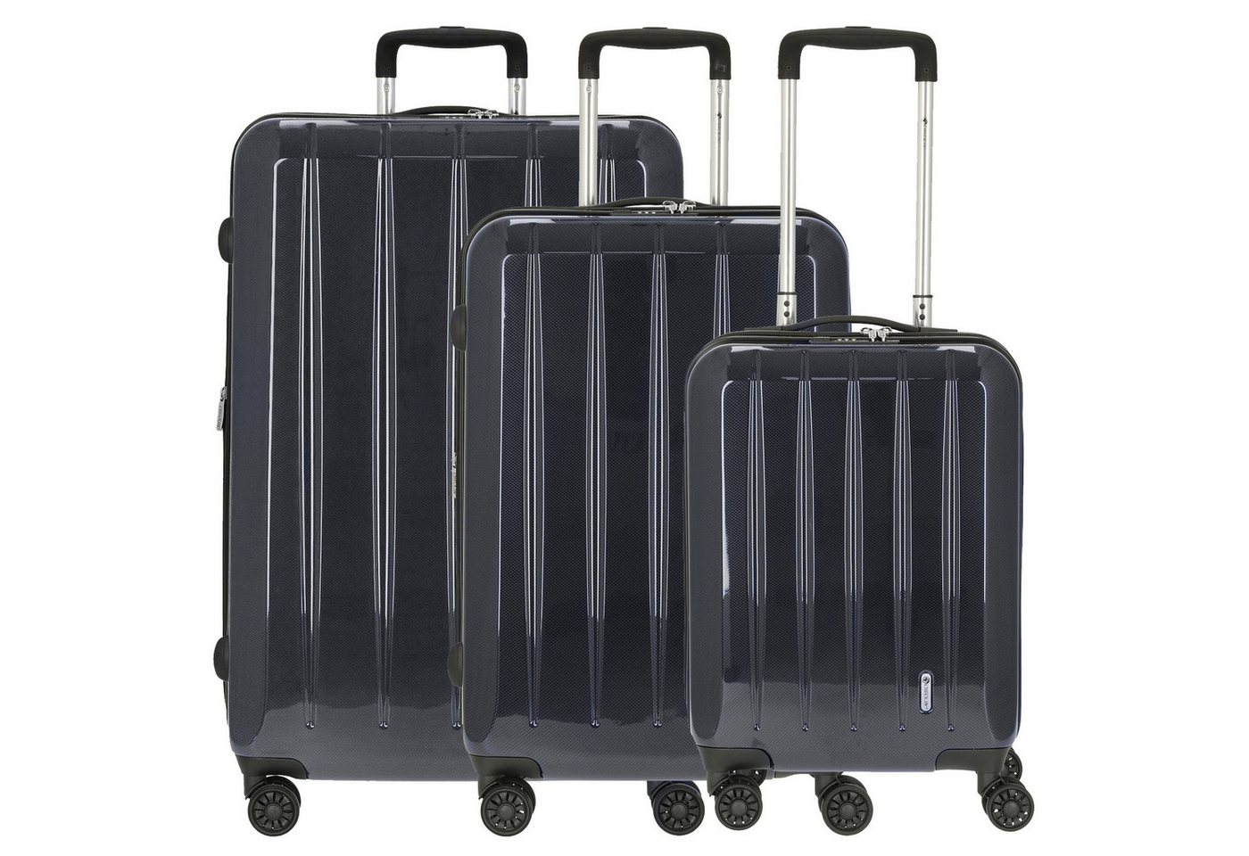 CHECK.IN® Trolley London 2.0 Trolley-Set 3tlg., 4 Rollen von CHECK.IN®