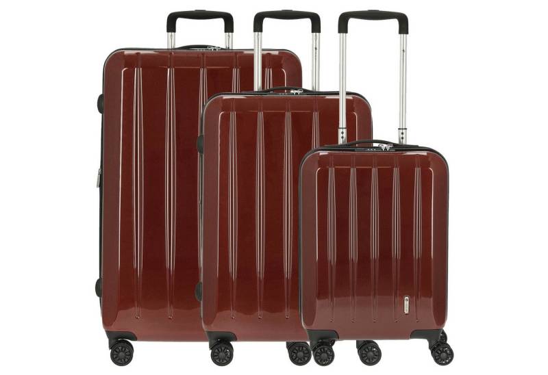 CHECK.IN® Trolley London 2.0 Trolley-Set 3tlg. (orange), 4 Rollen von CHECK.IN®