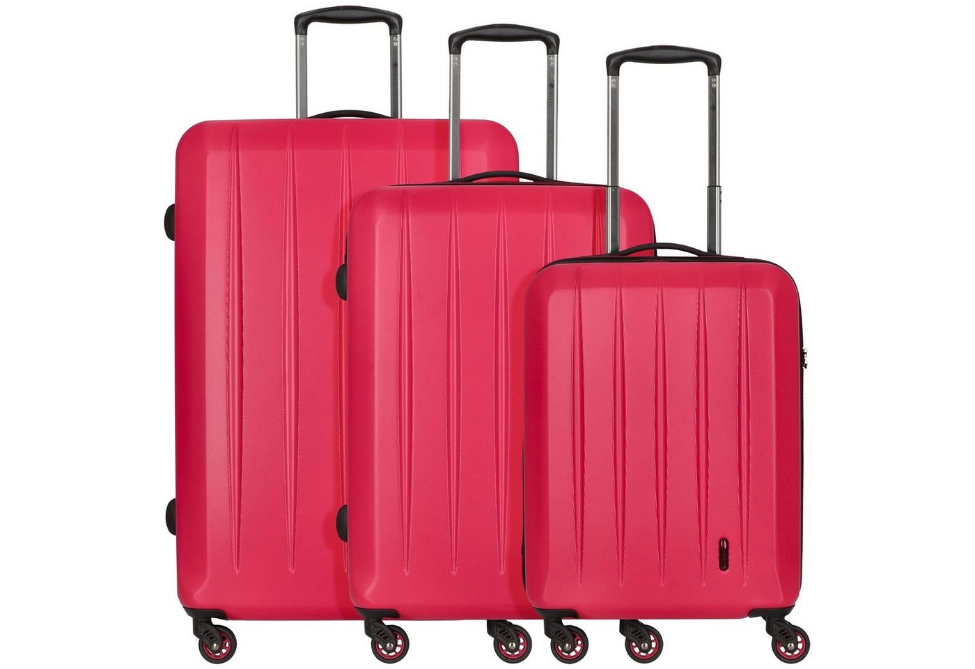 CHECK.IN® Trolleyset Cork, 4 Rollen, (3-teilig, 3 tlg), Polycarbonat von CHECK.IN®